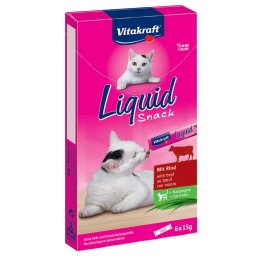 24x15g Cat Liquid- Rund & Inuline Vitakraft Kattensnacks