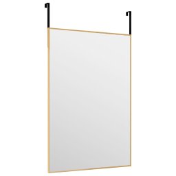 vidaXL Deurspiegel 40x60 cm glas en aluminium goudkleurig