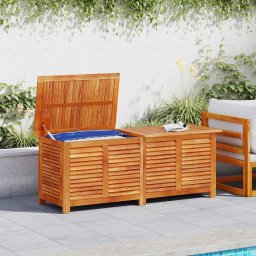 vidaXL Tuinbox met jaloezieën 150x50x56 cm massief acaciahout