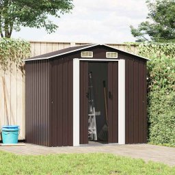 vidaXL Tuinberging 204x132x186 cm staal bruin