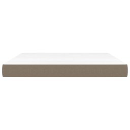 vidaXL Pocketveringmatras medium 160x200x20 cm stof taupe