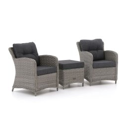 + 15% kassakorting | Intenso Leone/Milano lounge balkonset 3-delig - Laagste prijsgarantie!
