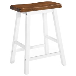 vidaXL Barkrukken 2 st massief hout