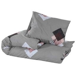 vidaXL Dekbedovertrekset 200x200 cm katoen meerkleurig