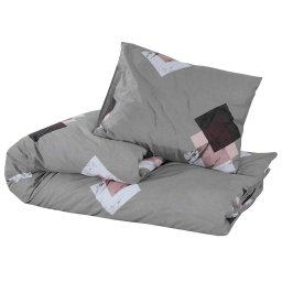 vidaXL Dekbedovertrekset 140x200 cm katoen meerkleurig