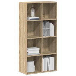 vidaXL Boekenkast/dressoir 66x30x130 cm bewerkt hout sonoma eikenkleur