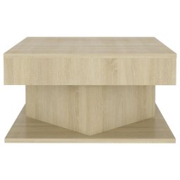 vidaXL Salontafel 57x57x30 cm bewerkt hout sonoma eikenkleurig