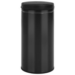 vidaXL Prullenbak met automatische sensor 70 L koolstofstaal zwart