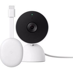 Google Chromecast 4K met Google TV + Google Nest Cam Indoor