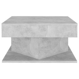vidaXL Salontafel 57x57x30 cm bewerkt hout betongrijs