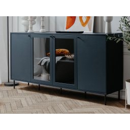 Commode CARACAL 4 deuren navy blauw