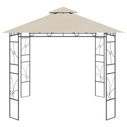 vidaXL Prieel 160 g/m² 3x3x2,7 m crèmekleurig