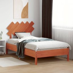 vidaXL Hoofdbord 100 cm massief grenenhout wasbruin