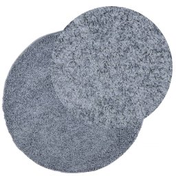 vidaXL Vloerkleed PAMPLONA shaggy hoogpolig modern Ø 280 cm blauw