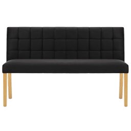 vidaXL Bankje 140 cm fluweel zwart