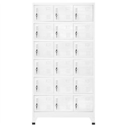 vidaXL Lockerkast met 18 vakken 90x40x180 cm metaal
