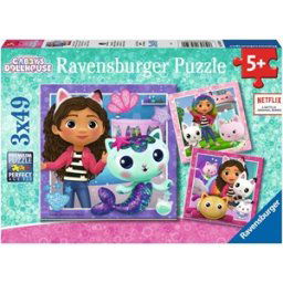 Gabby's Dollhouse Puzzel (3x49 stukjes)