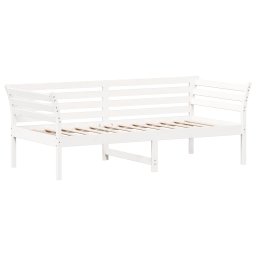vidaXL Slaapbank zonder matras 75x190 cm massief grenenhout wit