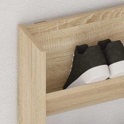 vidaXL Wandschoenenkast 80x18x90 cm bewerkt hout sonoma eikenkleur