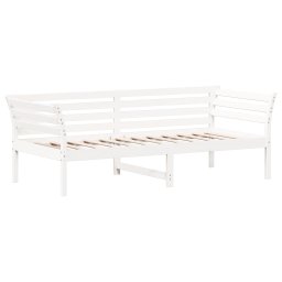 vidaXL Slaapbank zonder matras 80x200 cm massief grenenhout wit