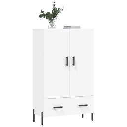 vidaXL Hoge kast 69,5x31x115 cm bewerkt hout wit