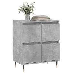 vidaXL Dressoir 60x35x70 cm bewerkt hout betongrijs