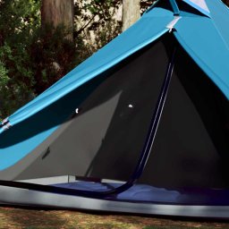 vidaXL Hangende tipi tent 1-persoons waterdicht blauw