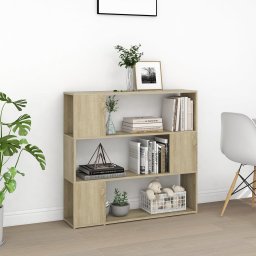 vidaXL Boekenkast/kamerscherm 100x24x94 cm sonoma eikenkleurig
