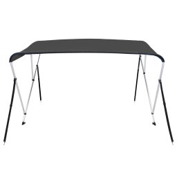 vidaXL Biminitop 3-boogs 183x196x137 cm antracietkleurig