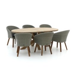 + 15% kassakorting | Intenso Tropea/ROUGH-Y Ellips 200cm dining tuinset 7-delig - Laagste prijsgarantie!