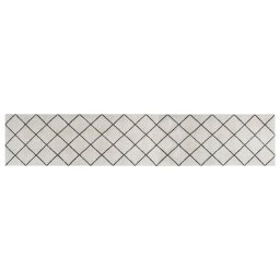 vidaXL Keukenmat wasbaar geblokt 60x300 cm fluweel