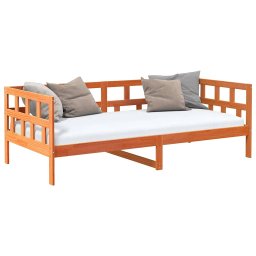 vidaXL Slaapbank zonder matras 80x200 cm massief grenenhout wasbruin