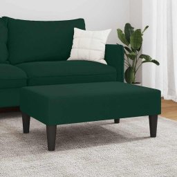 vidaXL Voetenbank 77x55x31 cm fluweel donkergroen