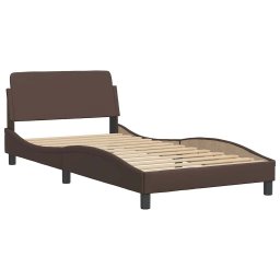 vidaXL Bedframe "Dover" kunstleer bruin 100x200 cm