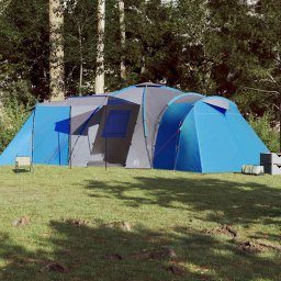 vidaXL Koepeltent 12-persoons waterdicht blauw