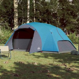 vidaXL Gezinstent crossvent 8-persoons waterdicht blauw