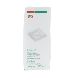 Lohmann & Rauscher Gazin Gaaskompressen 5x5cm