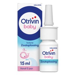Otrivin Baby Zoutoplossing Neusspray bij een verstopte neus