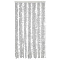 vidaXL Vliegengordijn 100x220 cm chenille grijs