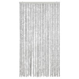 vidaXL Vliegengordijn 100x230 cm chenille grijs