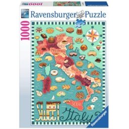 Map of Italy - Sweet Puzzel (1000 stukjes)