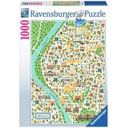 Map of Seville Puzzel (1000 stukjes)