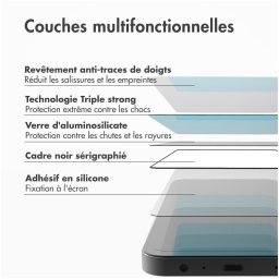 Accezz Triple Strong Full Cover Glas Screenprotector met applicator Samsung Galaxy A54 / S23 FE Tablet screenprotector Transparant