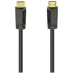 Hama High speed HDMI-kabel, connector - connector, 4K, ethernet, verguld 7,5 m HDMI kabel Zwart
