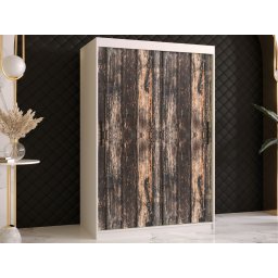 Kledingkast TODY 2 schuifdeuren 120 cm mat wit