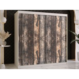 Kledingkast TODY 2 schuifdeuren 180 cm mat wit
