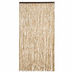 vidaXL Vliegengordijn 100x200 cm chenille beige