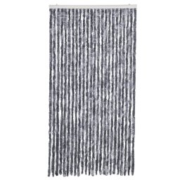 vidaXL Vliegengordijn 100x230 cm chenille zilver