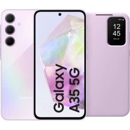 Samsung Galaxy A35 128GB Paars 5G + Smart View Book Case Paars