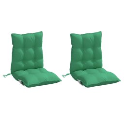 vidaXL Stoelkussens 2 st lage rug oxford stof groen